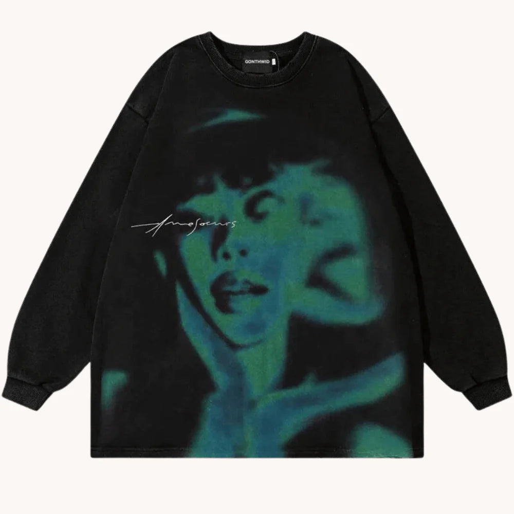 Ethereal Shadow Graphic T-Shirt